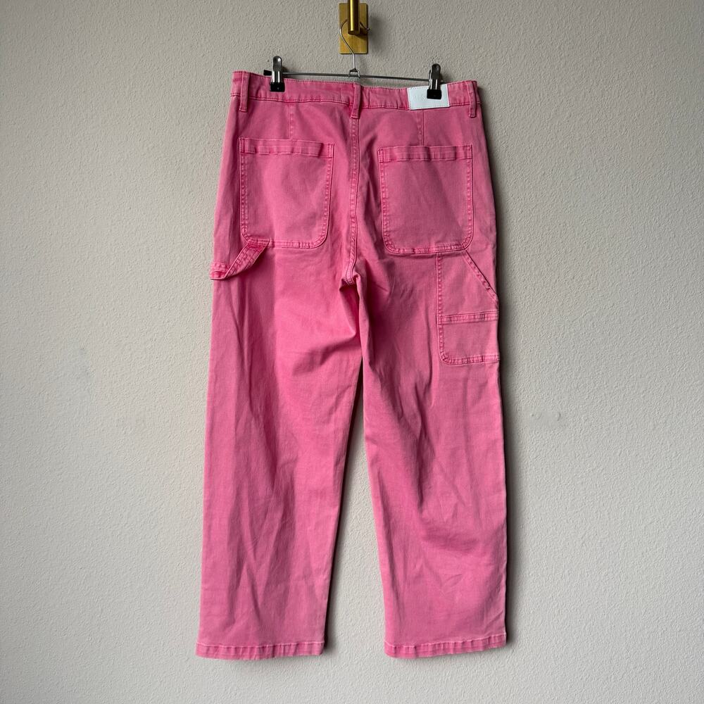 Pistola Ashton Straight Leg Carpenter Jeans in Pink Punch Size 28 - Picture 3 of 5